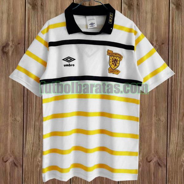 camiseta escocia 1988-1991 blanco segunda