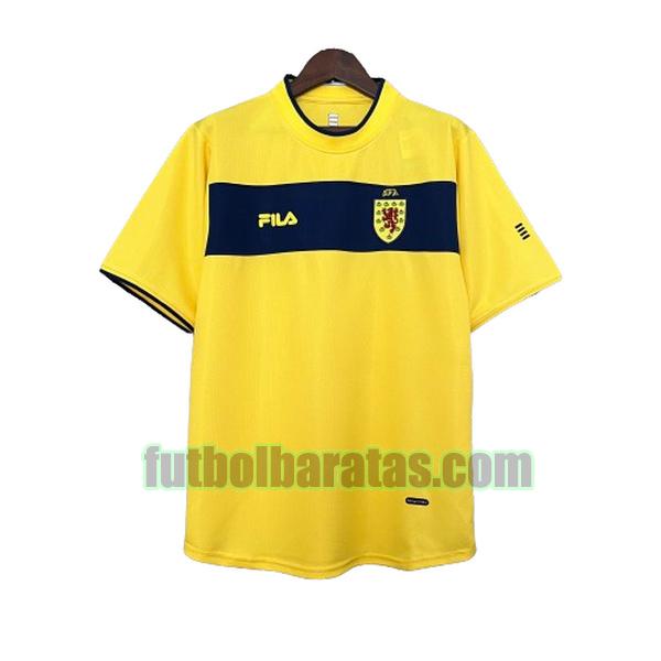camiseta escocia 1992 amarillo segunda