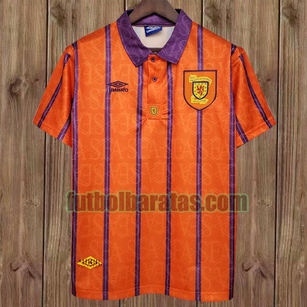 camiseta escocia 1993-1994 orange segunda