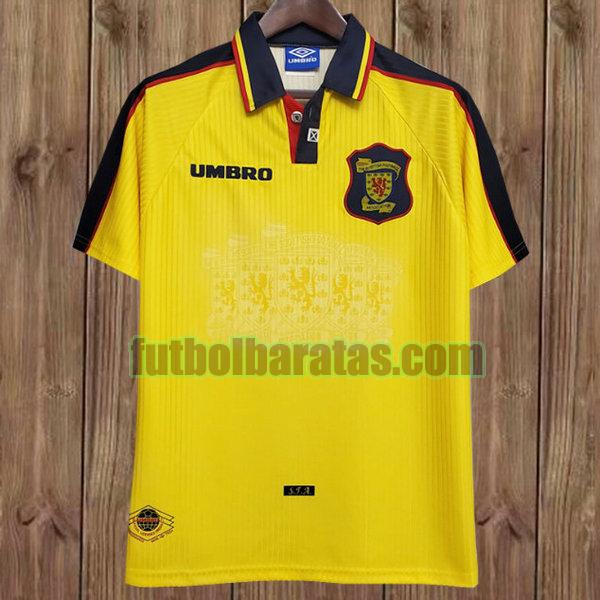 camiseta escocia 1996-1998 amarillo segunda