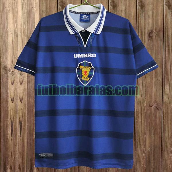 camiseta escocia 1998-2000 azul primera