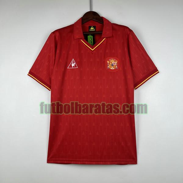 camiseta españa 1988 1991 rojo primera