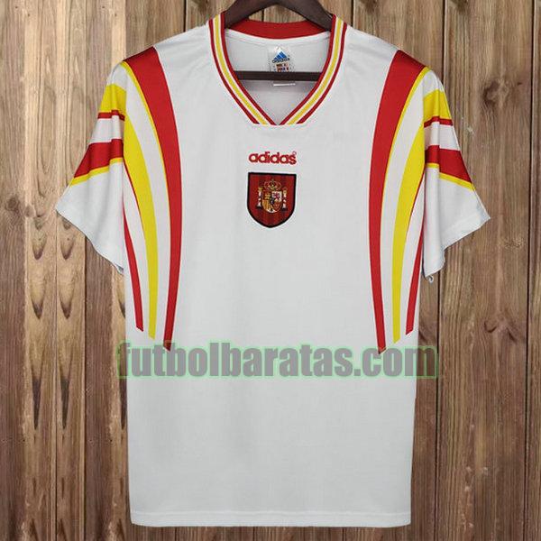 camiseta españa 2002 blanco tercera