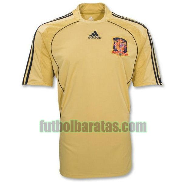 camiseta españa 2008 amarillo segunda