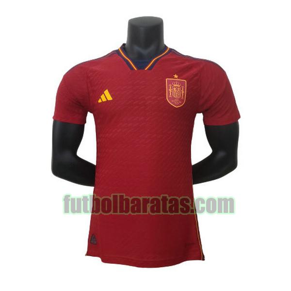 camiseta españa 2022 rojo primera player