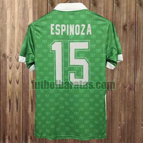 camiseta espinoza 15 méxico 1995 verde primera