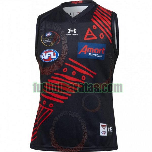 camiseta essendon bombers 2020 negro indigenous guernsey