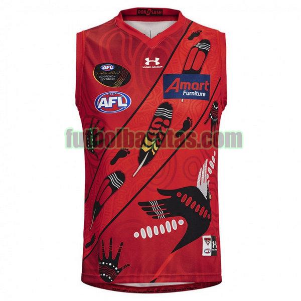 camiseta essendon bombers 2021 rojo guernsey