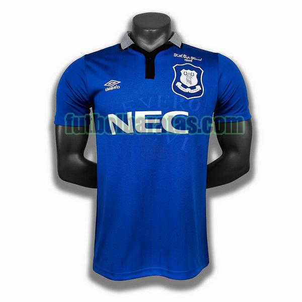 camiseta everton 1995 azul primera player