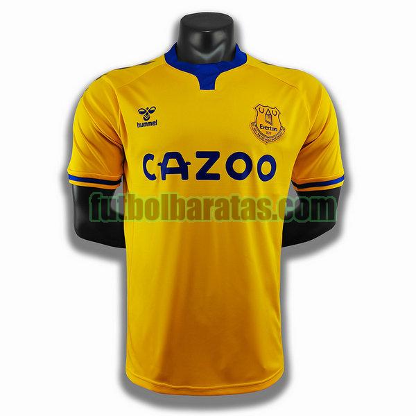 camiseta everton 2020-2021 amarillo segunda player