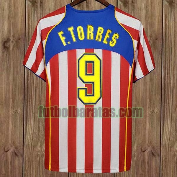 camiseta f.torres 9 atletico madrid 2004-2005 rojo primera