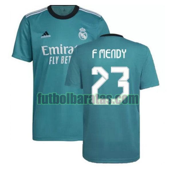 camiseta f mendy 23 real madrid 2021 2022 verde tercera