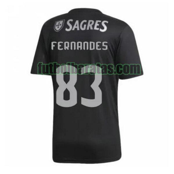 camiseta fernandes 83 benfica 2020-2021 negro segunda