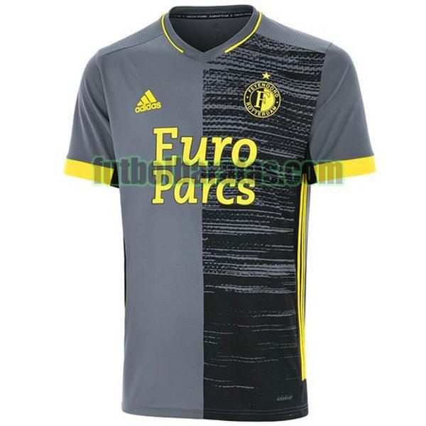 camiseta feyenoord rotterdam 2021 2022 gris segunda equipacion