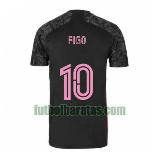 camiseta figo 10 real madrid 2020-2021 negro tercera