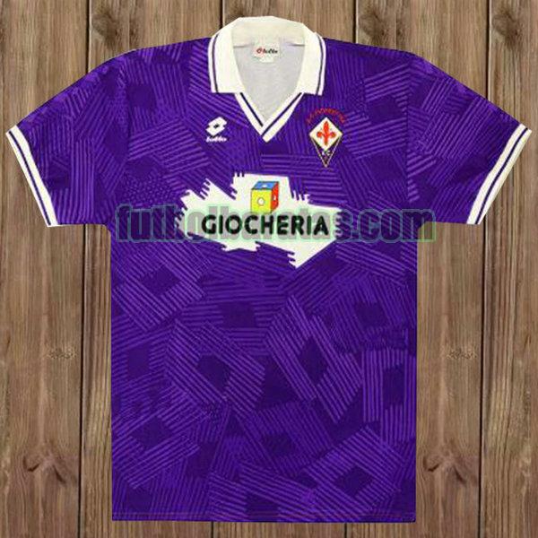 camiseta fiorentina 1991-1992 azul primera