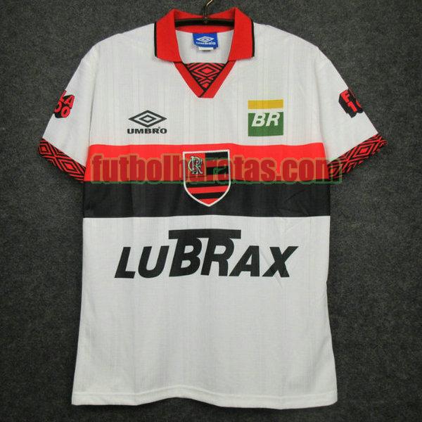 camiseta flamengo 1995-1996 blanco segunda