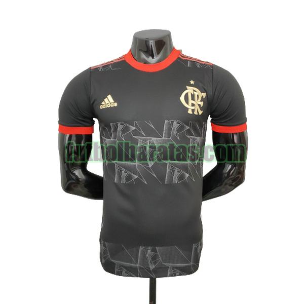 camiseta flamengo 2021 2022 negro tercera player