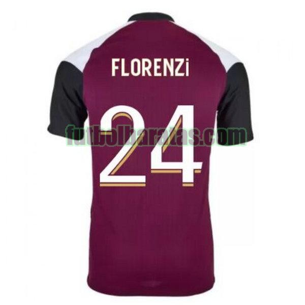 camiseta florenzi 24 paris saint germain 2020-2021 púrpura tercera