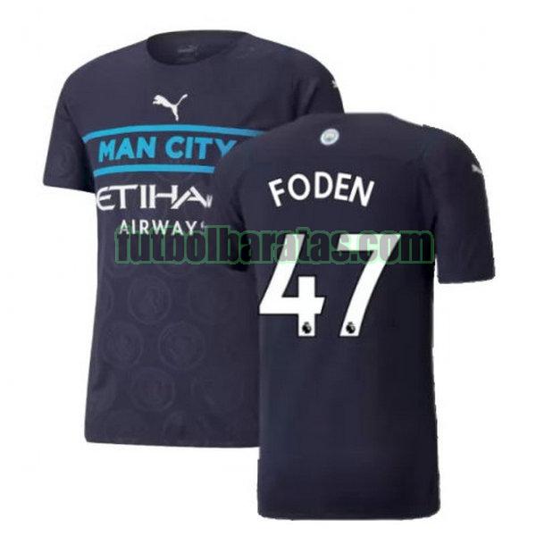 camiseta foden 47 manchester city 2021 2022 negro tercera