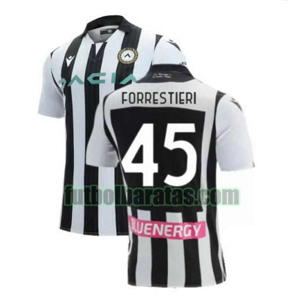 camiseta forrestieri 45 udinese 2021 2022 negro blanco primera