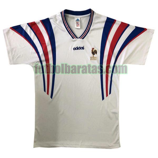 Camiseta Hombre Francia 1996 Blanco Segunda