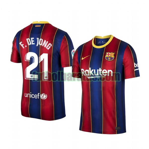 camiseta frenkie de jong 21 camiseta barcelona 2020-2021 primera