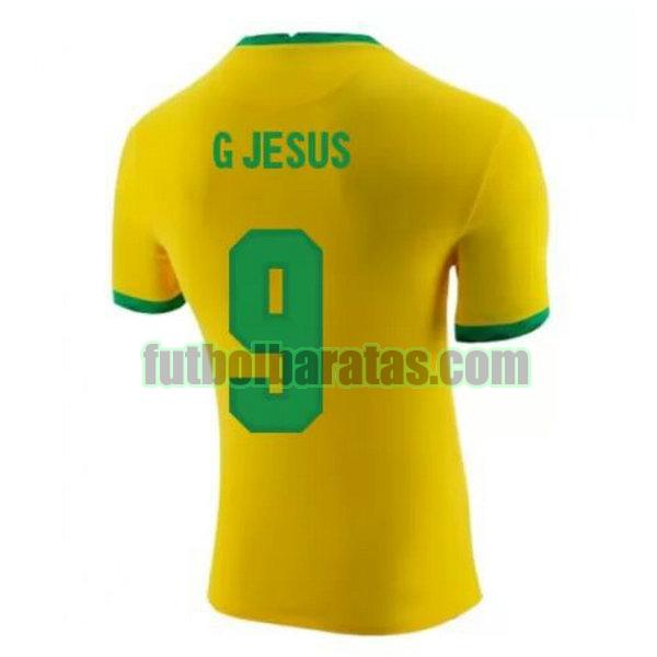 camiseta g jesus 9 brasil 2020-2021 amarillo primera