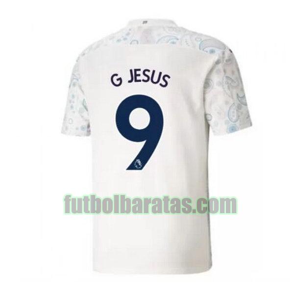 camiseta g jesus 9 manchester city 2020-2021 tercera