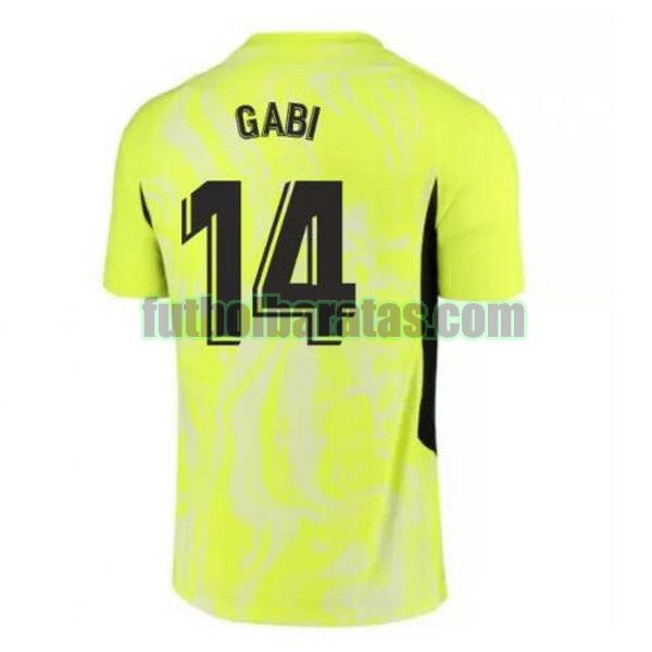 camiseta gabi 14 atletico madrid 2020-2021 verde tercera