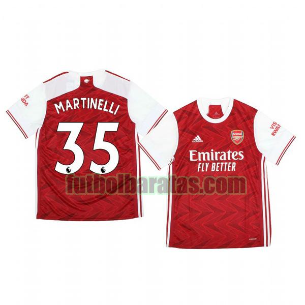 camiseta gabriel martinelli 35 camiseta arsenal 2020-2021 primera