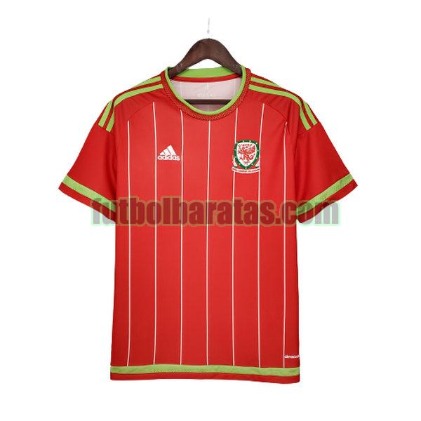 camiseta gales 2015 16 rojo primera