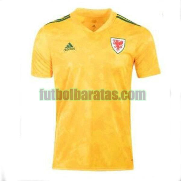 camiseta gales 2021 2022 amarillo segunda equipacion