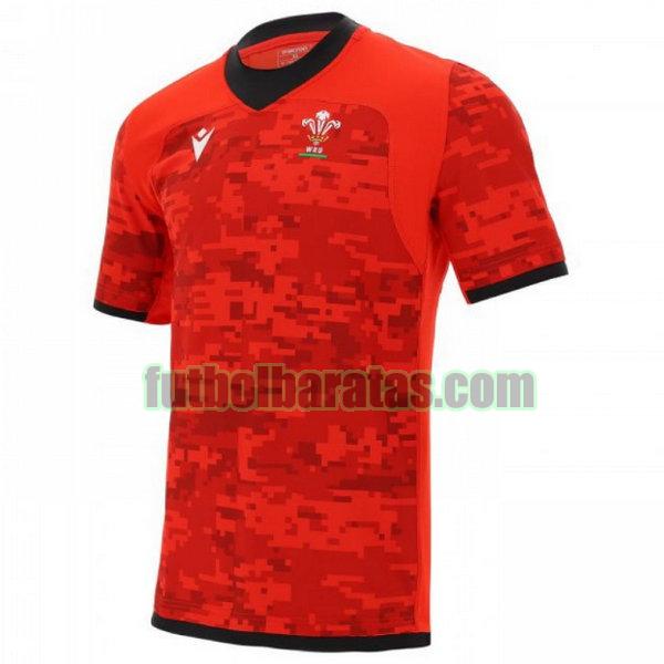 camiseta gales 2021 rojo formación