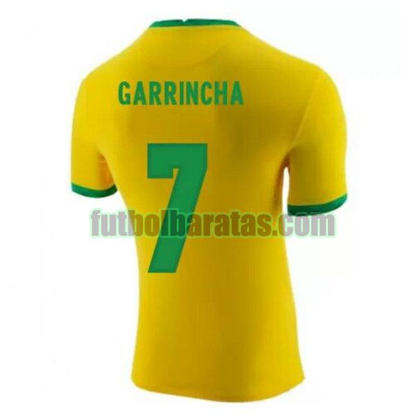 camiseta garrincha 7 brasil 2020-2021 amarillo primera