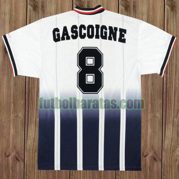 camiseta gascoigne 8 glasgow rangers 1997-1999 blanco segunda