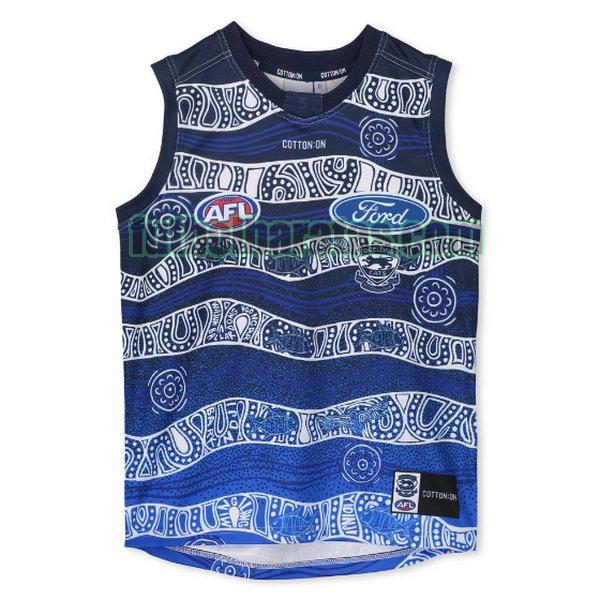 camiseta geelong cats 2020 blanco indigenous guernsey