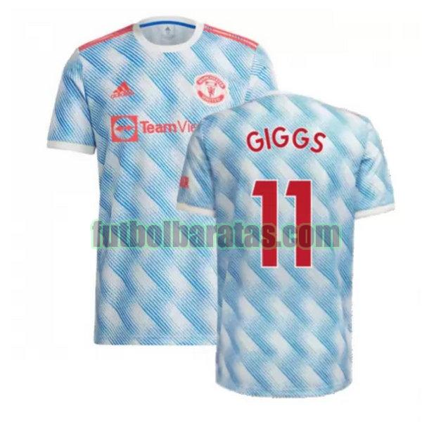 camiseta giggs 11 manchester united 2021 2022 azul segunda