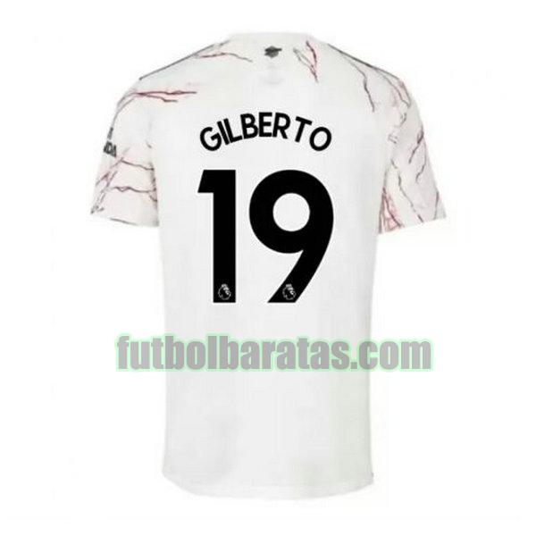 camiseta gilberto 19 arsenal 2020-2021 segunda