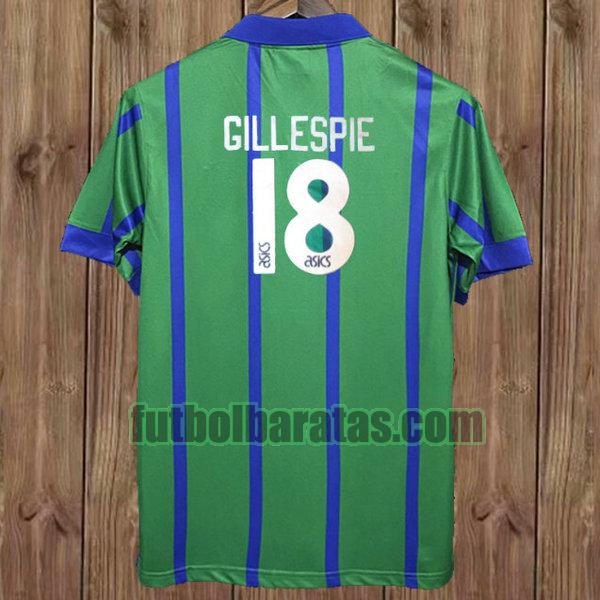 camiseta gillespie 18 newcastle united 1993-1995 verde tercera