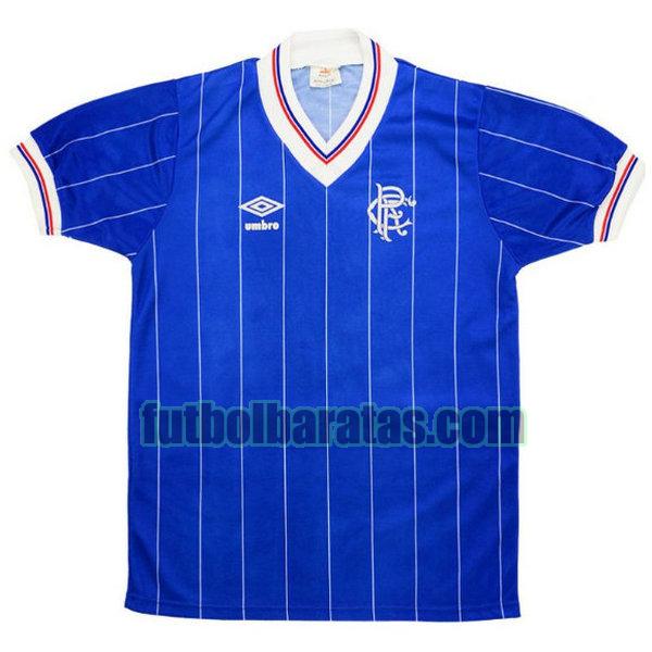 camiseta glasgow rangers 1982-1983 azul primera