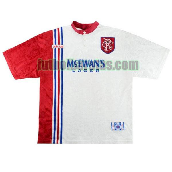 camiseta glasgow rangers 1996-1997 blanco segunda