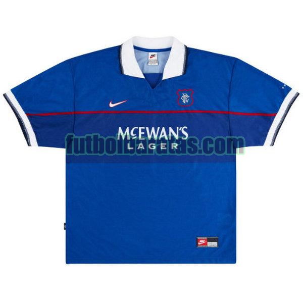 camiseta glasgow rangers 1997-1999 azul primera
