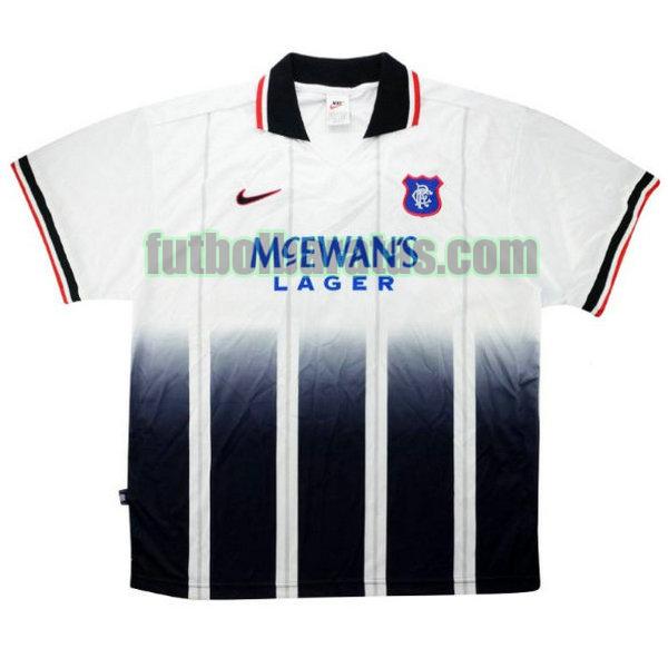 camiseta glasgow rangers 1997-1999 blanco segunda