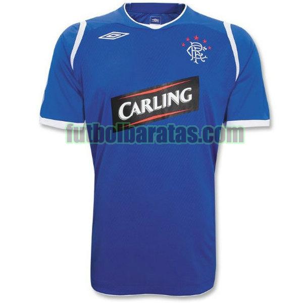 camiseta glasgow rangers 2008-2009 azul primera