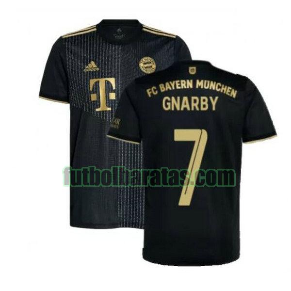 camiseta gnarby 7 bayern munich 2021 2022 negro segunda