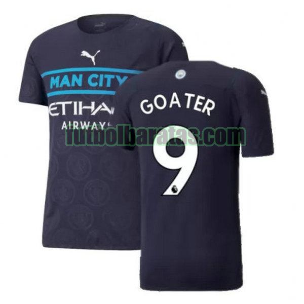 camiseta goater 9 manchester city 2021 2022 negro tercera