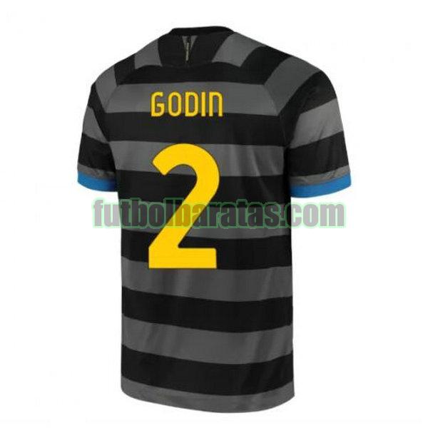 camiseta godin 2 inter milan 2020-2021 gris tercera