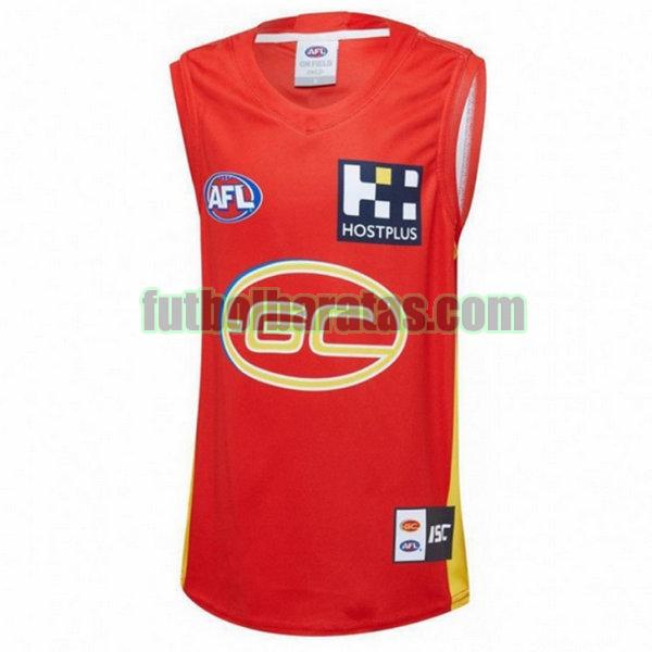 camiseta gold coast suns 2020 rojo primera