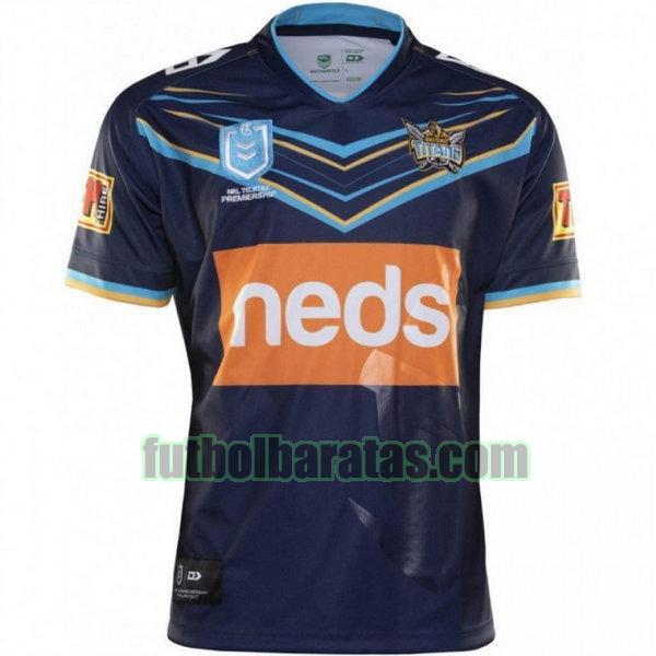 camiseta gold coast titans 2019 azul primera